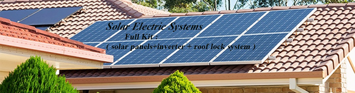 kit solar panels inverter roof lock system